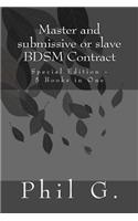 Master and submissive or slave BDSM Contract - Special Edition - 5 Books in One