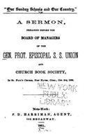 Our Sunday Schools and Our Country, a Sermon Preached Before the Board Of