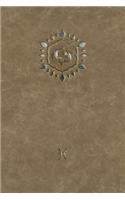 Monogram Pisces Notebook: Blank Diary Journal Log Notebook(76 Monogram Raw 150 Lined)