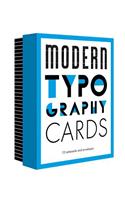 Modern Typography Notecards: 12 Notecards and Envelopes