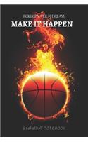 Basketball Notebook with Motivational quotes