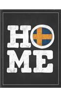 Home: Sweden Flag Planner for Swedish Coworker Friend from Stockholm 2020 Calendar Daily Weekly Monthly Planner Organizer