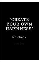 create your own happiness notebook