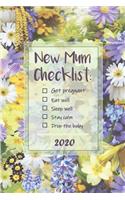 New Mum Checklist - Get pregnant, Eat well, Stay calm, Drop the baby