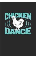 Chicken dance: 6x9 Dancing - grid - squared paper - notebook - notes