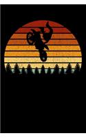 Motocross Fahrer Notizbuch: A5 Liniert 108 Seiten - Vintage Sonne Motocross Notizheft - Geschenk für Motocross Fahrer