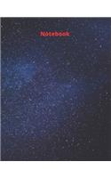 Galaxy stars notebook betty Journals (Composition Book, Journal) (8.5 x 11 Large) 100 page