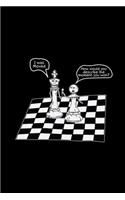 I was moved: 6x9 Chess - blank with numbers paper - notebook - notes