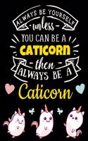 Caticorn Black Pages Notebook
