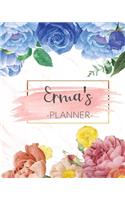 Erma's Planner: Monthly Planner 3 Years January - December 2020-2022 - Monthly View - Calendar Views Floral Cover - Sunday start