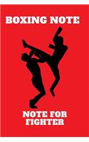 Boxing Note Thai Journal Boxing Movements Notebook Tb-02