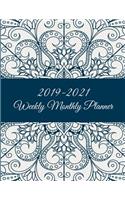 2019-2021 Weekly Monthly Planner: Classic Mandala Floral, 8.5" x 11" Three Year Planner Academic 2019-2021 Calendar NoteBook (36 Months Calendar Planner)