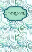 Green Vibrant Wave Journal: For Art Lovers and Writers: Blank Lined Paper Notebook (6x9 Inch - 70 Sheets/140 Pages)