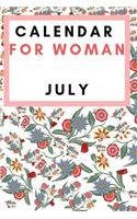 Calendar For Woman