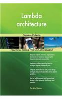 Lambda architecture: Success Criteria