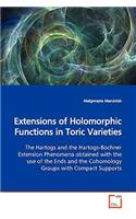 Extensions of Holomorphic Functions in Toric Varieties