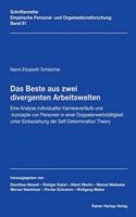 Das Beste Aus Zwei Divergenten Arbeitswelten: Eine Analyse Individueller Karriereverlaufe Und -Konzepte Von Personen in Einer Doppelerwerbstatigkeit Unter Einbeziehung Der Self-Determination The