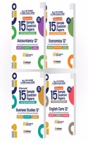 Arihant I-Succeed CBSE Sample Paper Class 12th (2024-2025) Accountancy, Economics, Business Studies & English Core | Combo Set of 4 Books for Exam 2025