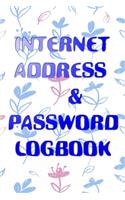 Book Save Passwords: Locking Internet Address Password Logbook Glossy Cover Design Size 6 X 9 Inches Tracker - Keeper # Tabs 110 Pages Standard Prints.