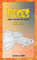 Libros de colorear para adultos - Aliviar el estrés - Animales - Peces