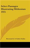 Select Passages Illustrating Mithraism 1925