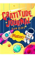 Gratitude Journal for Kids Matteo