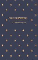 Check Registers for Personal Checkbook: Checking Account Transaction Register, Record and Keep Track Transaction and Debit Card Log Book