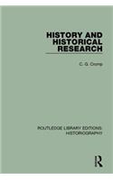 History and Historical Research