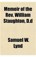 Memoir of the REV. William Staughton, D.D