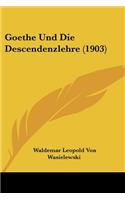 Goethe Und Die Descendenzlehre (1903)