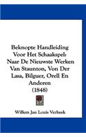 Beknopte Handleiding Voor Het Schaakspel