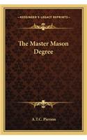 Master Mason Degree