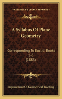 Syllabus Of Plane Geometry
