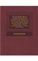 The Encyclopedic Digest of Tennessee Reports: Being a Complete Encyclopedia and Digest of All the Tennessee Case Law Up to and Including Vol. 115 Tennessee Reports, Cooper's Chancery Reports, Sh