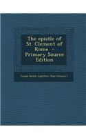 The Epistle of St. Clement of Rome