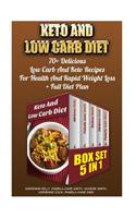 Keto And Low Carb Diet BOX SET 5 in 1