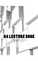 A4 Lecture Book 150 LIned Pages 8.5" x 11": Module Design