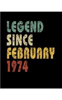 Legend Since February 1974