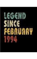 Legend Since February 1994