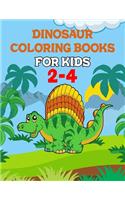 Dinosaur Coloring Books For Kids 2-4: Dinosaur Coloring Books For Kids 2-4, Dinosaur Coloring Books For Kids, 50 Pages 8.5"x 11"