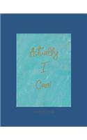 Actually I can notebook: Inspirational and motivational quote notebook on classic blue. You can use it as diary, journal, composition book or sketchbook. Dot grid paper give(1 Motivational Notebooks)