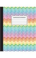 Composition Notebook: Rainbow Wide Ruled Notebook - Lined School Journal - 100 Pages - 7.5 x 9.25" (Softcover Composition Books for Girls/Boys/Teens)