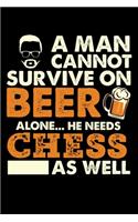 A Man Cannot Survive On Beer Alone He Needs Chess As Well