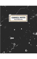 Cornell Notes Notebook: Pretty texture Cornell Note Paper Notebook. Cute Girly Large College Ruled Medium Lined Journal Note Taking System for School and University(girls, 