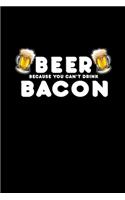 Beer Because You Can't Drink Bacon: Hangman Puzzles - Mini Game - Clever Kids - 110 Lined Pages - 6 X 9 In - 15.24 X 22.86 Cm - Single Player - Funny Great Gift