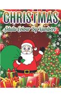 Christmas Adults Colour By Numbers: a beautiful colouring book with Christmas designs on a black background, for gloriously vivid colours ... (Christmas designs on a black background)