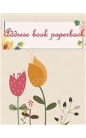 Address book paperback