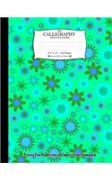 My Calligraphy Practice Paper. 8.5 X 11 - 120 Pages: Amazing Flowers Pattern. Practice Your Handwriting and Improve Your Penmanship. Flowers on Point Fiber Wire Netting Design Cover.