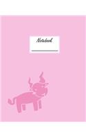 Notebook: Composition Book Journal with Pink Capricorn Cover(10 Pink Zodiac Sign Notebook)