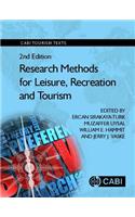 Research Methods for Leisure, Recreation and Tourism